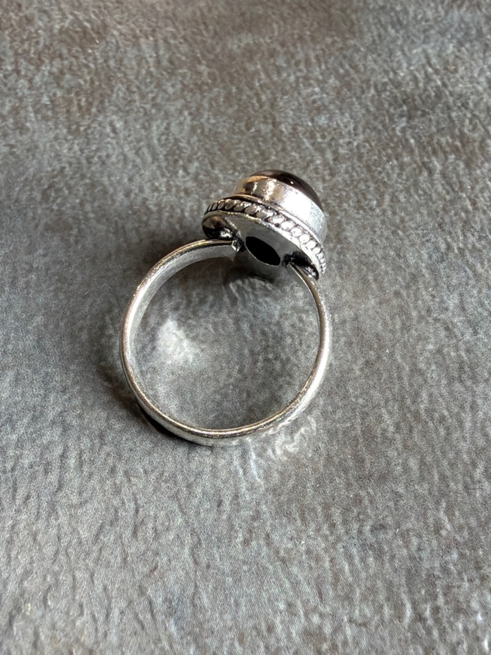 Silver 925 Ring Women Jewelry Size 9 Black Onyx Classic Statement Vintage Style - Picture 4 of 4
